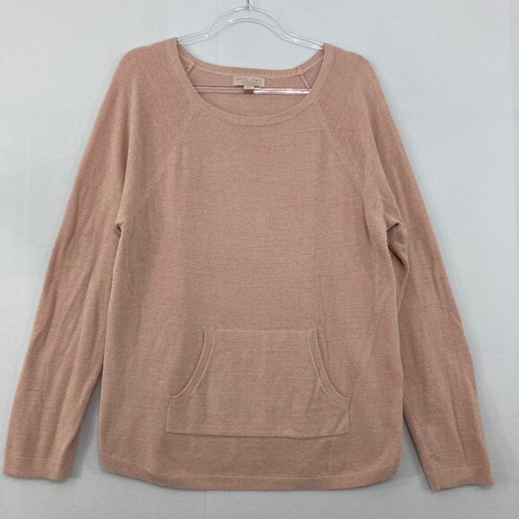Barefoot Dreams Large Cozy Chic Ultra Lite Dusty Pink Slouchy Sweatshirt - Picture 1 of 9